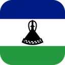 The Flag of Lesotho Rounded Square