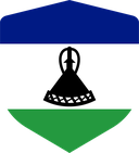 The Flag of Lesotho Shielded I