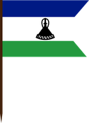 The Flag of Lesotho V Cut