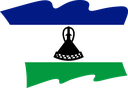 The Flag of Lesotho Wavy II