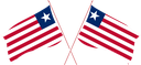 The Flag of Liberia Crossed Flags