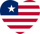 The Flag of Liberia Heart
