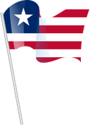 The Flag of Liberia Pole Flag I