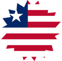 The Flag of Liberia Star Burst