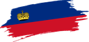 The Flag of Liechtenstein Brushed