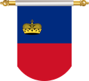 The Flag of Liechtenstein Hanging Banner II