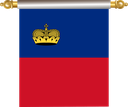 The Flag of Liechtenstein Hanging Banner IV