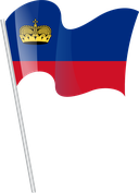 The Flag of Liechtenstein Pole Flag I