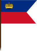 The Flag of Liechtenstein V Cut