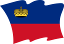 The Flag of Liechtenstein Wavy II