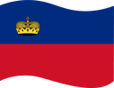 The Flag of Liechtenstein Wavy I
