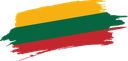 The Flag of Lithuania Brushed