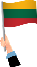 The Flag of Lithuania Handheld