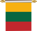 The Flag of Lithuania Hanging Banner IV
