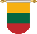 The Flag of Lithuania Hanging Banner II