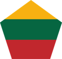 The Flag of Lithuania Pentagon