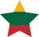 The Flag of Lithuania Star
