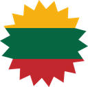 The Flag of Lithuania Star Burst