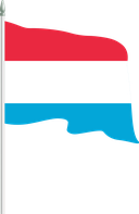 The Flag of Luxembourg Pole Flag II