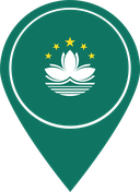 The Flag of Macau Map Pin