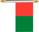 The Flag of Madagascar Hanging Banner IV