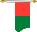 The Flag of Madagascar Hanging Banner I
