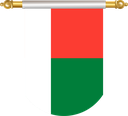 The Flag of Madagascar Hanging Banner II