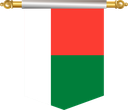 The Flag of Madagascar Hanging Banner III