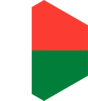 The Flag of Madagascar Hexagon II