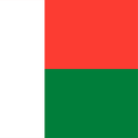 The Flag of Madagascar Square