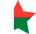 The Flag of Madagascar Star