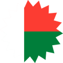 The Flag of Madagascar Star Burst