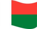 The Flag of Madagascar Wavy I