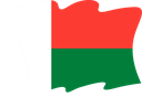 The Flag of Madagascar Wavy II
