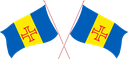 The Flag of Madeira Crossed Flags