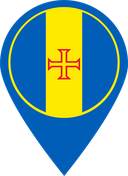 The Flag of Madeira Map Pin