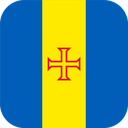 The Flag of Madeira Rounded Square