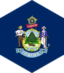 The Flag of Maine Hexagon II