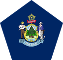 The Flag of Maine Pentagon