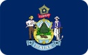 The Flag of Maine Rounded Rectangle