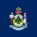 The Flag of Maine Square