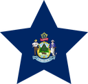 The Flag of Maine Star