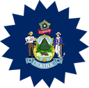 The Flag of Maine Star Burst