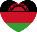 The Flag of Malawi Heart