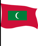 The Flag of Maldives Pole Flag III