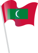 The Flag of Maldives Pole Flag I