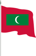 The Flag of Maldives Pole Flag II
