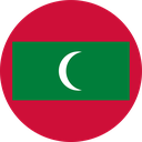 The Flag of Maldives Round