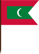 The Flag of Maldives V Cut