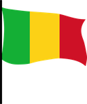 The Flag of Mali Pole Flag III